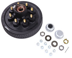 Dexter Trailer Hub & Drum for 5,200- to 7,000-lb Axles - 8 on 6-1/2 - 9/16" Studs - Pre-Greased - 8-219-13UC3